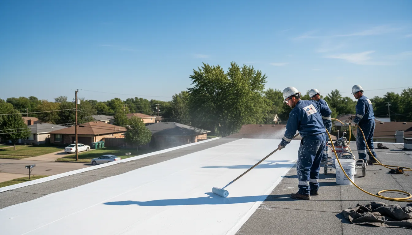 Commercial roof coating in Freeland, MI near me